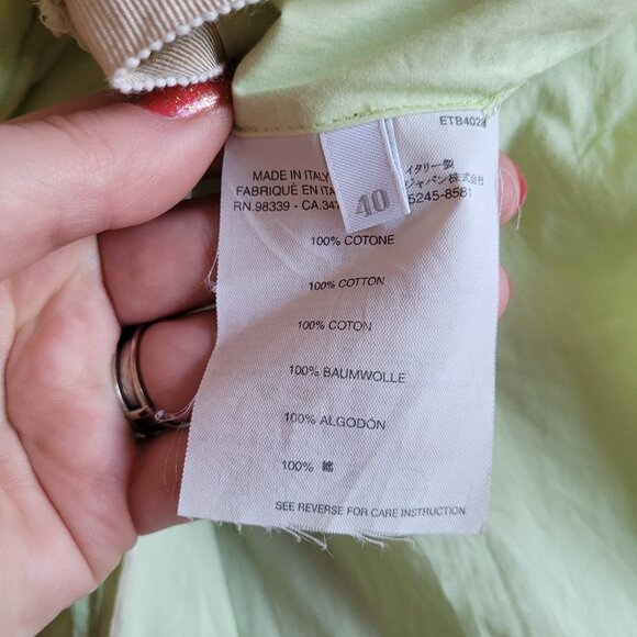 Mint green cotton Prada skirt - Picture 11 of 16